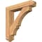 Ekena Millwork Balboa Arts and Crafts Smooth Bracket w/ Offset Brace, Western Red Cedar, 5 1/2"W x 26"D x 26"H BKT0604X26X26BOA03SWR - alternate 1